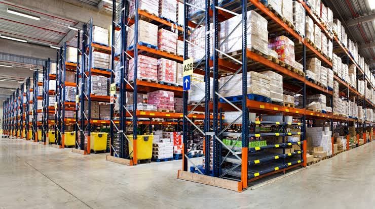 Warehouse and material flow